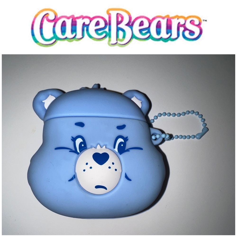 Care Bears Silicone Case for AirPods 1/2, grumpy bear, blue, NEW